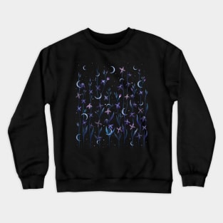 Greeting to the Moon - Matthiola longipetala Crewneck Sweatshirt